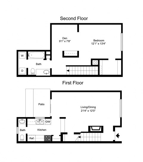 Davenport Apartments Floor Plan A1 Floor Plan A1 at Davenport Apartments in Dallas, TX